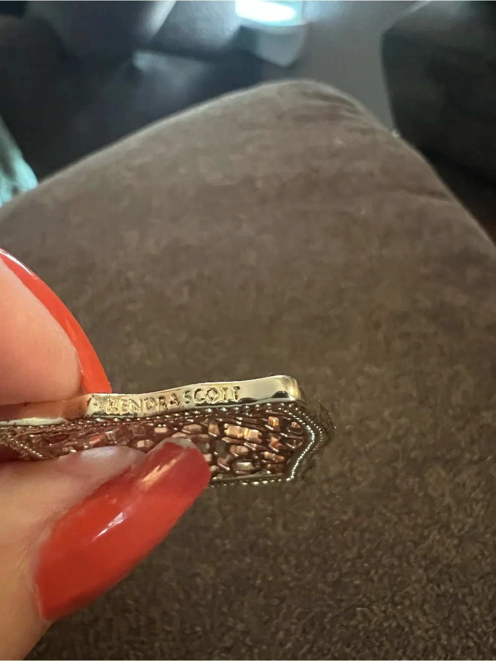 Kendra Scott Gold & Rose Gold Filigree Drop Earrings